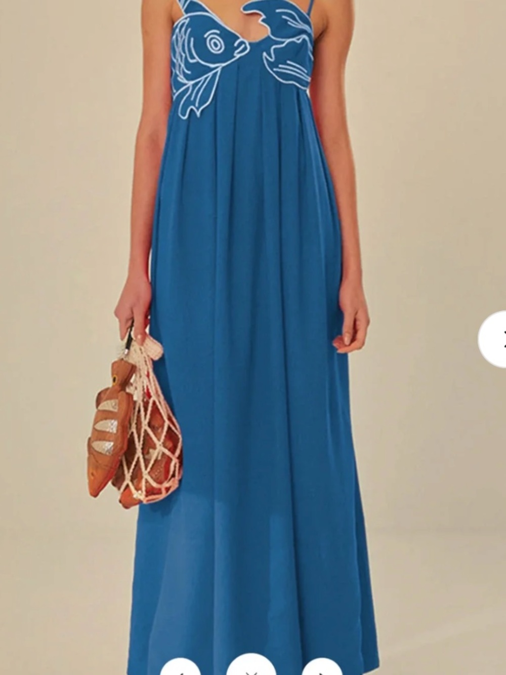 NWT Commense Embroidered Fish Cami Dress Size Medium